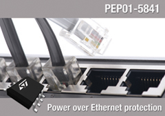 PEP01-5841:ST以太網(wǎng)供電設(shè)備用集成保護(hù)電路器件