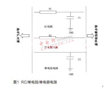 RC電路或者單電阻、單電容電路