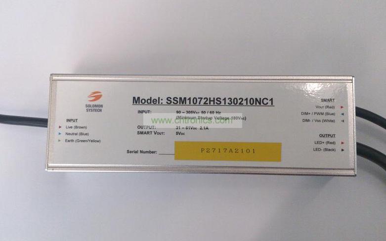 SSM1072HS - 新系列的智能高功率因數(shù)LED電源產品