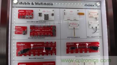 Molex MicroSIM、MicroSD、MicroUSB和MicroHDMI連接器