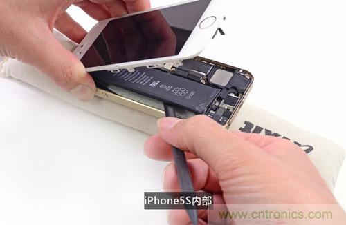 土豪金iPhone 5S拆解：內部結構升級，維修難度增加