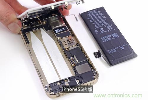 土豪金iPhone 5S拆解：內部結構升級，維修難度增加