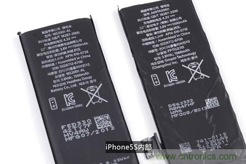 土豪金iPhone 5S拆解：內部結構升級，維修難度增加
