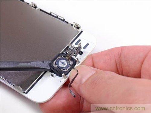 土豪金iPhone 5S拆解：內部結構升級，維修難度增加
