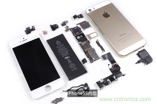 土豪金iPhone 5S拆解：內部結構升級，維修難度增加