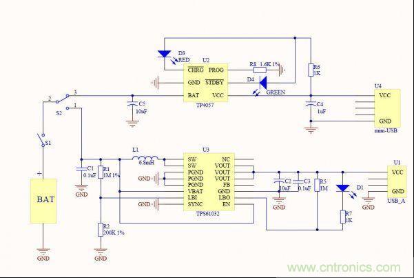 網(wǎng)友分享:一款移動電源電路設(shè)計(jì)