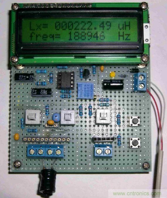 DIY集電容、電感和頻率為一體的測(cè)量?jī)x器