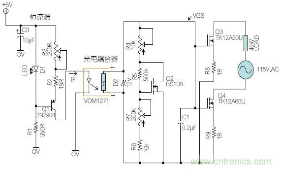圖1：基于有源器件的線性區(qū)域進行功率控制。