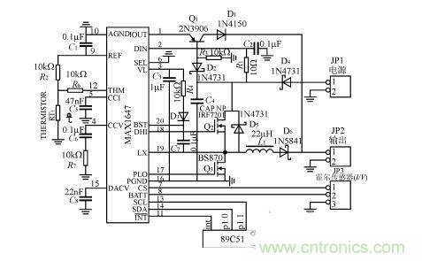 89C51與MAX1647應(yīng)用電路圖