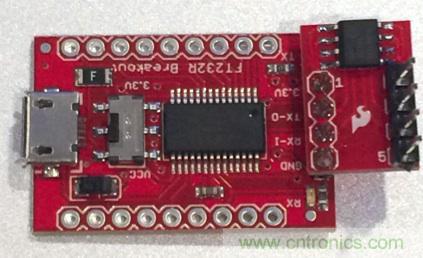  圖4：裝配好的隔離型USB-to-UART轉(zhuǎn)換器。