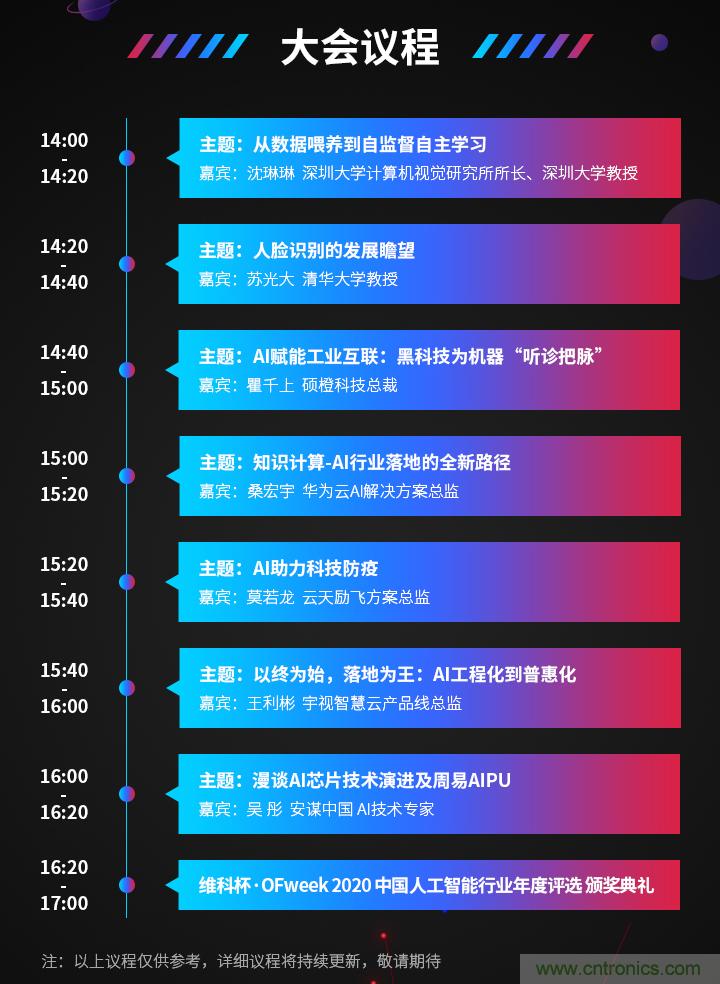 深圳喊你來參加“OFweek 2020（第五屆）人工智能技術創(chuàng)新論壇”啦！