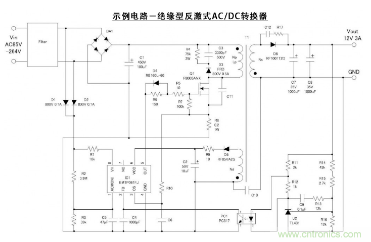 絕緣型反激式轉(zhuǎn)換器電路設(shè)計(jì):變壓器設(shè)計(jì)(數(shù)值計(jì)算) 絕緣型反激式轉(zhuǎn)換器電路設(shè)計(jì):變壓器設(shè)計(jì)(數(shù)值計(jì)算)