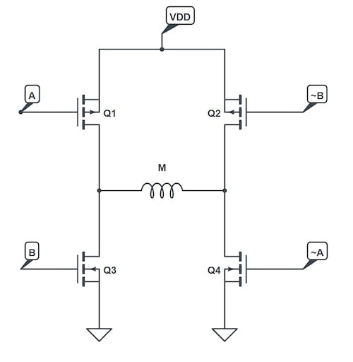 使用互補(bǔ)PWM、擊穿和死區(qū)時間的 H 橋直流電機(jī)控制