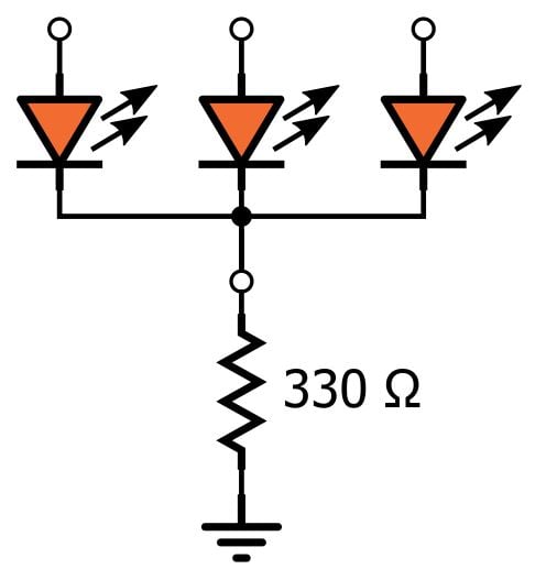 LED 陣列：一個(gè)電阻器還是多個(gè)？